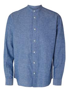 Повседневная рубашка SELECTED HOMME Regular fit Button Up Shirt, сапфировый