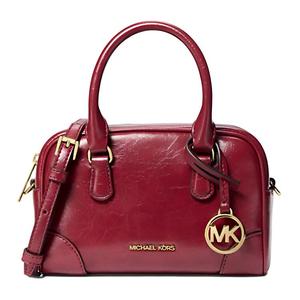 Кожаная сумка Small женская вишневая MICHAEL KORS, Shopping Bag Set(Set+Shopping Bag)