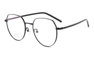 MUZU Оправы для очков из сплава неправильной формы унисекс, Black