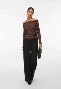 Рубашка с длинными рукавами schulterfreeies vmmille Vero Moda, Chocolate Brown