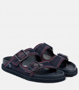 Джинсовые сандалии Arizona Birkenstock 1774, Dark Wash Denim