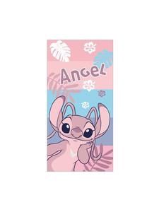 Lilo & Stitch Банное полотенце 70x140 см - розовое, быстросохнущее