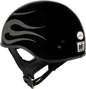 Шлем мотоциклетный Milwaukee X-Large Flames, черный