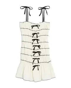 Платье для девочек с бантом спереди - для детей постарше Katiejnyc, белый