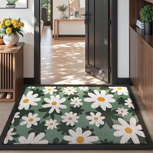 Dajiang Ковер 80х100 см для прихожей из эластичного волокна, износостойкий, моющийся, грязеотталкивающий