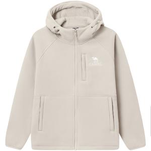 Теплое пальто из коллекции Fleece Collection с бархатистой текстурой Unisex CAMEL, ice crystal серый