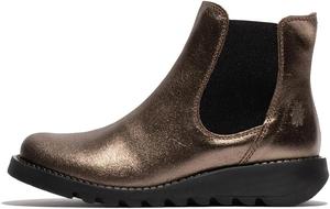 Женские модные ботинки FLY London Salv195fly, Dk Gold