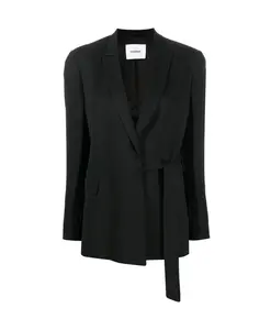 Черный пиджак, вискозный эластан, бережная чистка. Dondup, черный