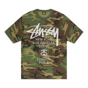 Футболка Stussy World Tour Tee, Camo