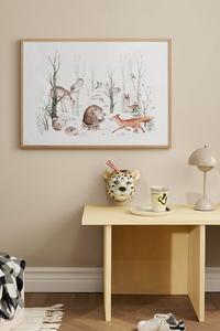 Плакат «лесные друзья» Postery, 50x70 см, коричневый