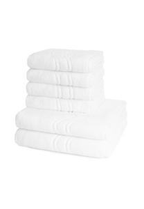 Набор полотенец Ross Cashmere Feeling, 6 штук, 50x100/140x75 см, белый