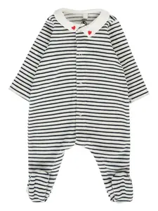 Декорированная пижама в полоску Petit Bateau, синий