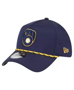 Мужская темно-синяя кепка Milwaukee Brewers 39THIRTY A-Frame Perforated Flex New Era