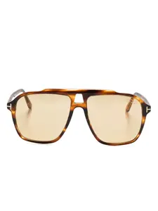 Солнцезащитные очки-навигаторы TOM FORD Eyewear, коричневый
