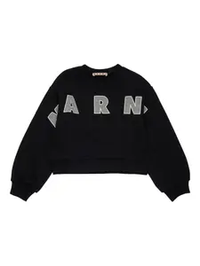 Толстовка с логотипом Marni Kids, черный