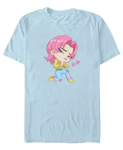 Мужская футболка K-Pop Demon Hunters в стиле чиби романтика Fifth Sun, синий