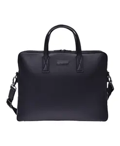 Профессиональная сумка из мятой кожи. Baldinini, черный