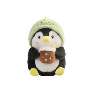 Плюшевая кукла Chubby Milk Tea Penguin с головой-капюшоном высотой 30см/40см KUMAOYA