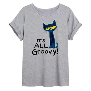 Большая футболка с рисунком кота Пита для юниоров "It's All Groovy" Licensed Character