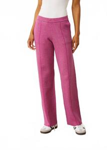 Мягкие вязаные двухцветные брюки фуксия Monrow