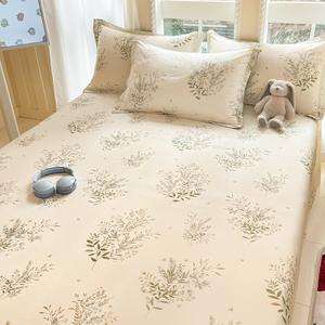 Yalu Комплект постельного белья из 3 предметов (простыня 230х250 см, 2 наволочки), цвет Qianying Yaozhe LT-100, 100% хлопок