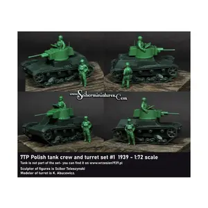 Комплект танка 7ТП и башни №1 — 1939 г., Historical Miniatures - Polish (1:72) (Scibor Monstrous Miniatures)