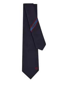 Галстук с вышитым логотипом Ferragamo, синий