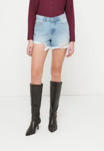Джинсовые шорты nmolesia с бахромой Noisy May, Light Blue Denim