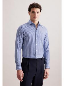 Рубашка делового кроя темно-синего цвета Seidensticker