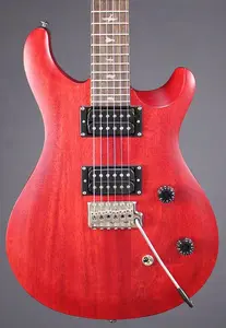 Электрогитара PRS SE CE24 Standard Satin, винтажно-красного цвета с чехлом, вес 6 фунтов 7 унций