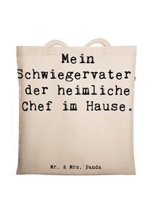 Сумка для переноски Mr & Mrs Panda Schwiegervater Chef, кремовый