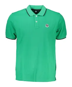 Зеленая рубашка-поло с короткими рукавами North Sails, зеленый