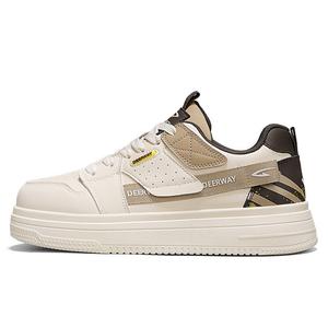 Кеды мужские, обувь для скейтбординга низкая Deerway, белый/серый/зеленый