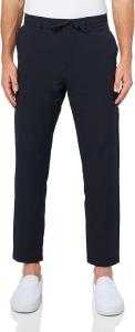 BOSS Мужские техно-твиловые зауженные чинос, Premium Navy