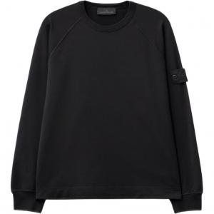 Свитшот с нашивкой-логотипом STONE ISLAND, черный