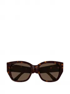 Солнцезащитные очки в форме "кошачий глаз" с логотипом Gucci, коричневый