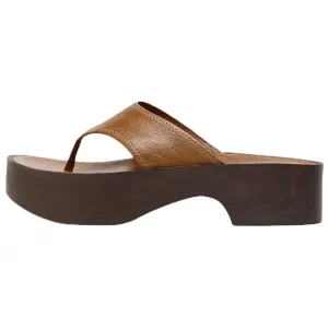 ZARA Женские шлепанцы Abrasion Resistant, коричневые