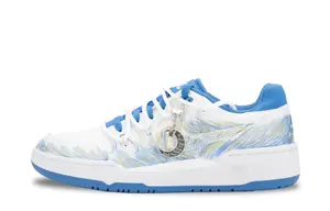 Nike Full Force River Tide Moon, Tide Chart Abrasion Resistant Low top Skateboard Shoes Unisex White Blue Gold