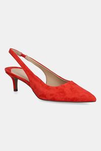 Замшевые туфли-лодочки Lolah II Lauren Ralph Lauren, красный