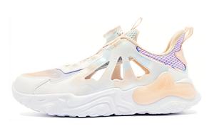 Детская повседневная обувь для начальной школы, кроссовки, кроссовки Qiaodan, белый/розовый/фиолетовый