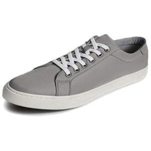 Devanro Легкие и дышащие мужские скейтерские кеды низкие серые, цвет Gray
