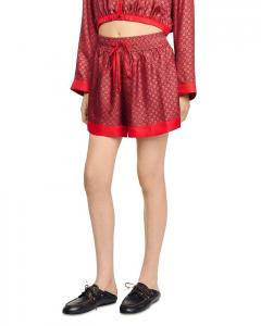 Шорты с принтом "шарф" Sandro, красный