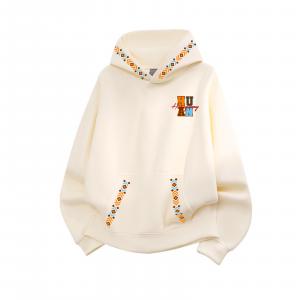 Толстовка Unisex Hooded Moderate Heavyweight HUANQIU, оранжевый (fleece-lined)