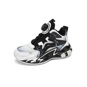 Легкие дышащие нескользящие повседневные детские кроссовки с амортизацией Wooden Rabbit, черный