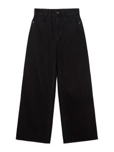Джинсы с широкими штанинами Bershka, Black denim