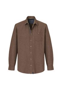 Рубашка с длинными рукавами из чистого хлопка. Paddock'S, коричневый
