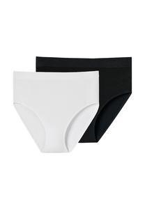 Трусы Ретро Классика Бесшовные SCHIESSER, черно-белый
