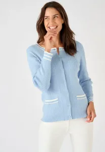 Кардиган "фантазия" с тарелками Damart, Blue-Gray