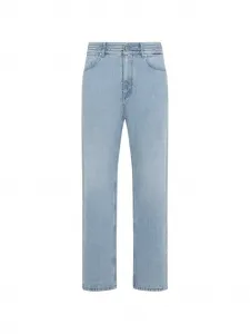 Джинсы с вставками Jil Sander, синий