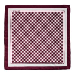 MIU MIU Шелковый  шарф Women's Red